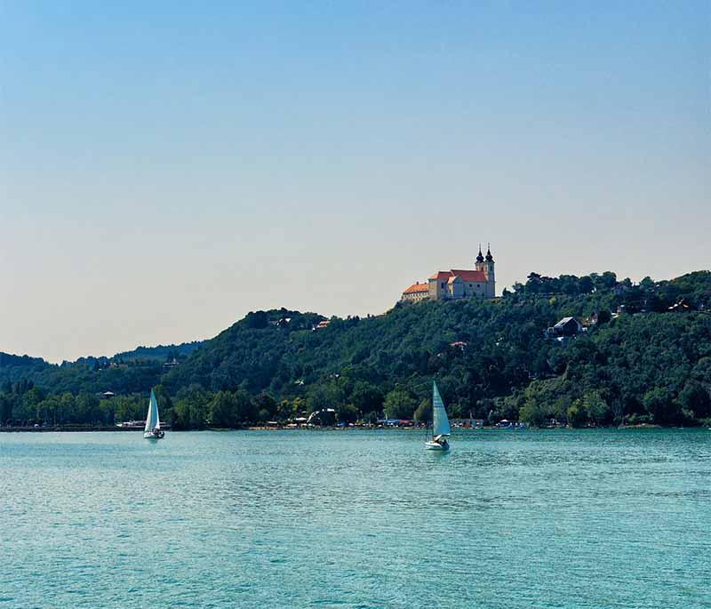 Lake Balaton - Tihany Abbey, a historic Benedictine monastery offering stunning views of Lake Balaton.