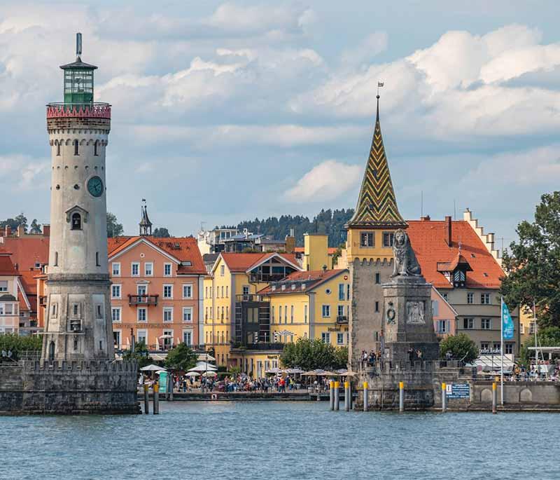 Lake Constance - Large lake shared by Switzerland, Germany, and Austria, known for its scenic allure.