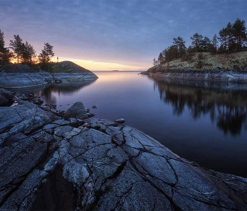 Lake Ladoga - The largest lake in Europe, known for its natural beauty and historical significance during World War II.