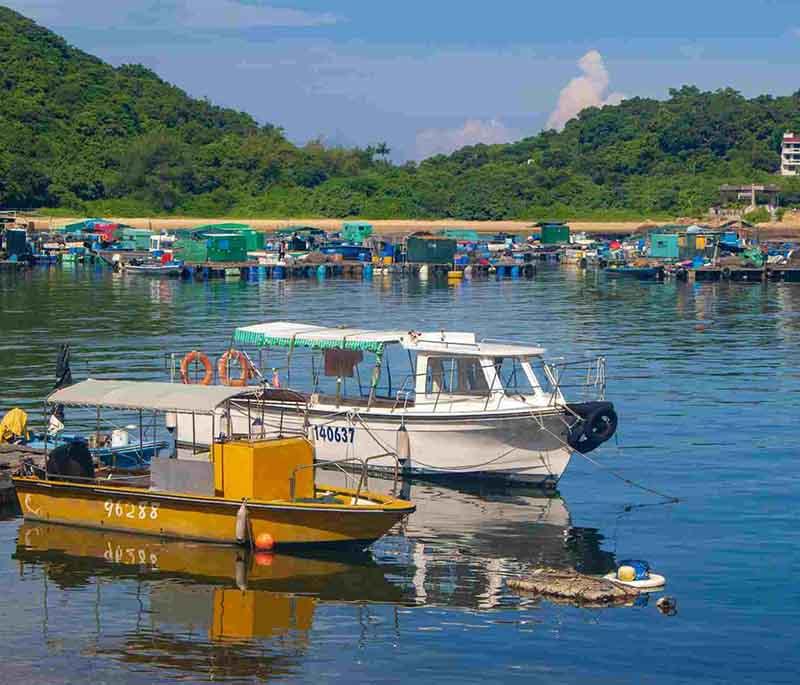 Lamma Island in Hong Kong, a tranquil island offering scenic hikes, beaches, and a relaxed atmosphere.