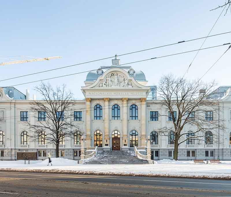 Latvian National Museum of Art, a major art museum in Riga housing a vast collection of Latvian and international art.