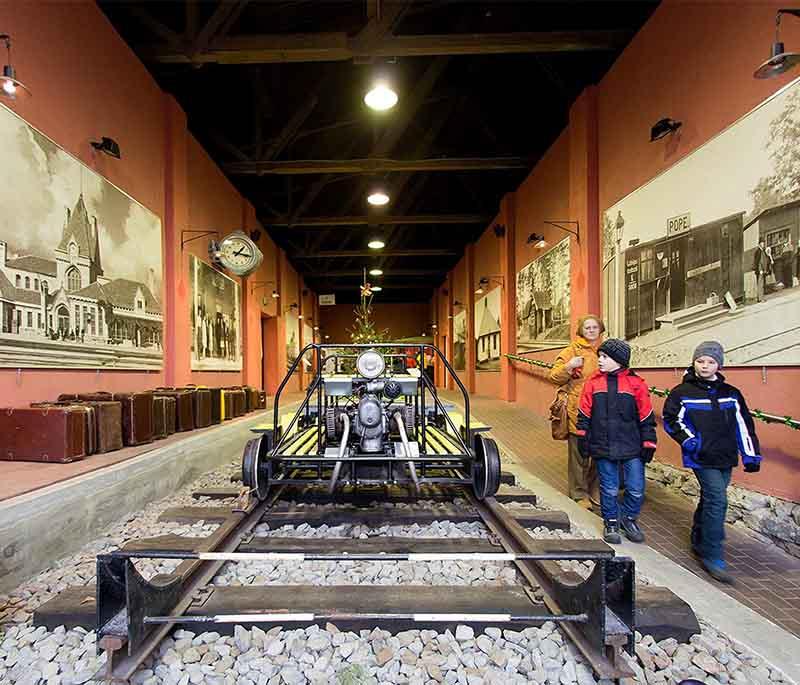 Latvian Railway History Museum: Riga museum showcasing rail transport history with historic locomotives.