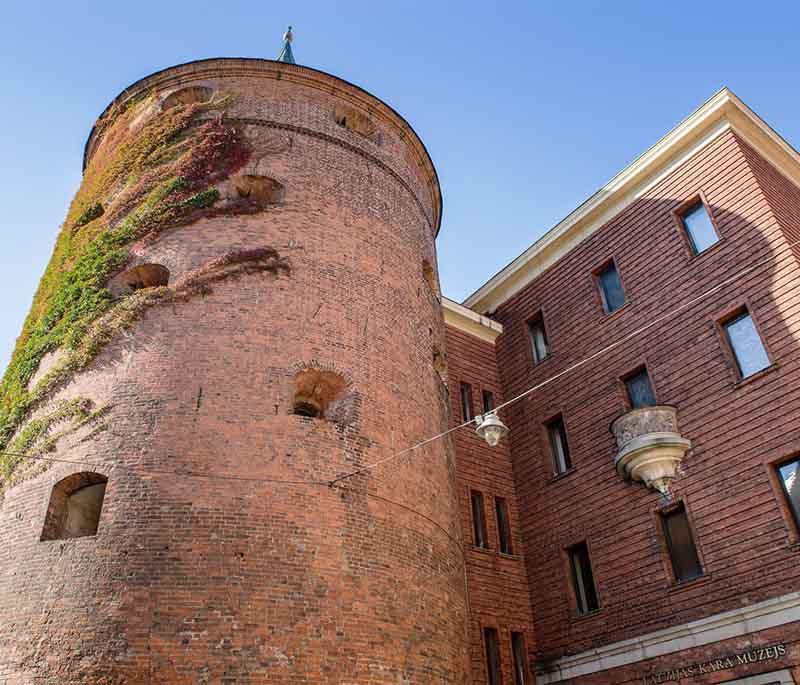 Latvian War Museum, a museum in Riga dedicated to Latvia's military history, located in the historic Powder Tower.