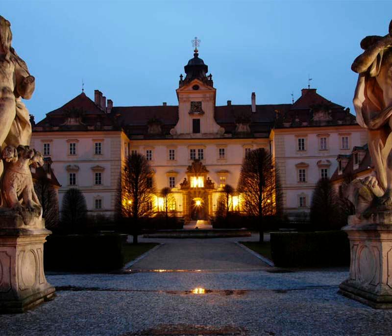 Lednice-Valtice Cultural Landscape, a UNESCO site with elegant chateaux, landscaped gardens, and picturesque lakes.