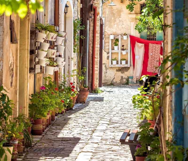 Lefkara Village, famous for its traditional lace-making and silverwork, with charming streets and historic buildings.