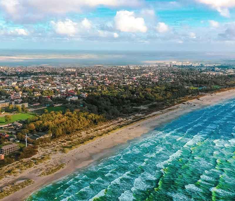 Liepaja Beach and Promenade: Relax at Liepaja Beach, known for its sandy beach, lively promenade, and history.