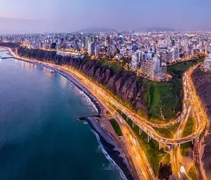 Lima - Peru's bustling capital, famous for its colonial-era landmarks, vibrant culinary scene, and cultural institutions.