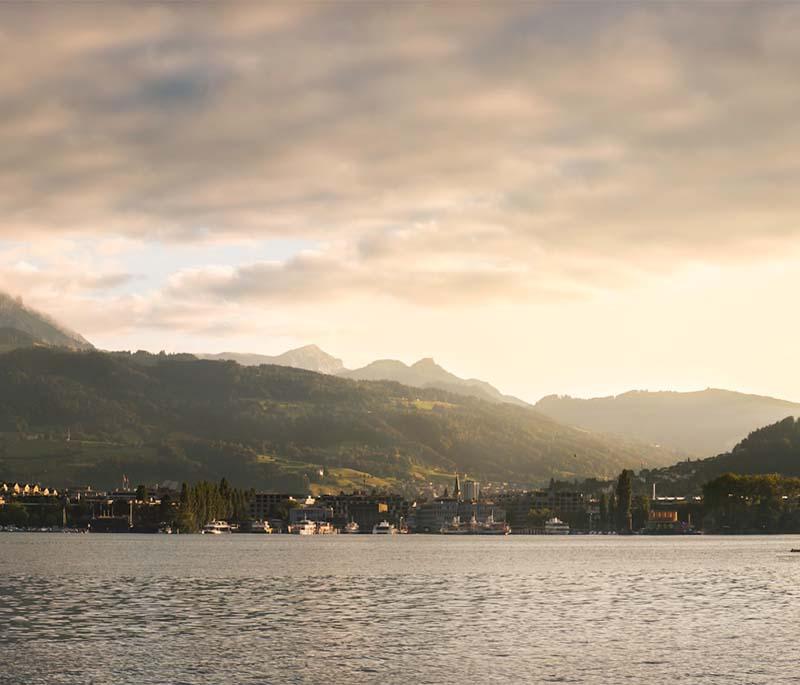 Lucerne - A charming city known for its preserved medieval architecture, including the Chapel Bridge and Water Tower.