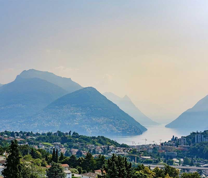 Lugano - City in Italian-speaking Switzerland, known for its lakeside beauty and Mediterranean charm.