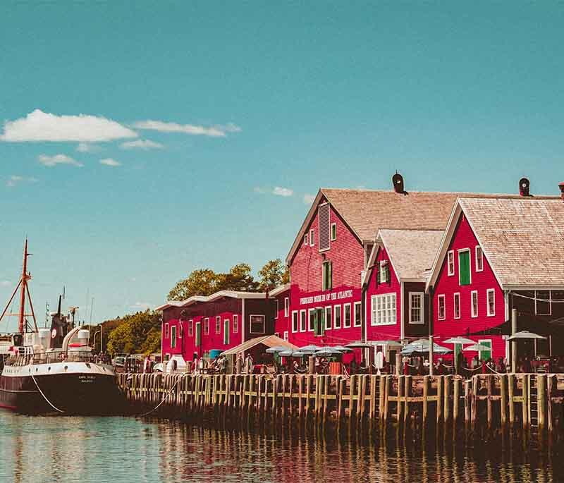 Lunenburg in Nova Scotia is a UNESCO World Heritage site, known for its well-preserved British colonial architecture.