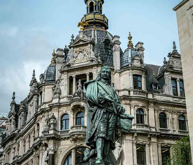 MAS (Museum aan de Stroom), Antwerp, a striking modern building with exhibits on the city's history, art, and culture.