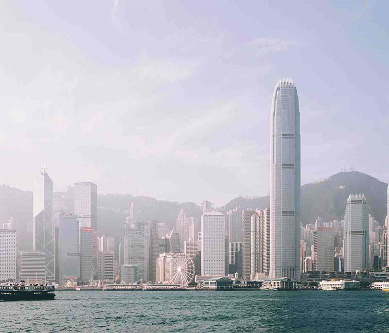 Ma On Shan Promenade in Hong Kong, a scenic waterfront walk offering beautiful views of the sea and nearby mountains.