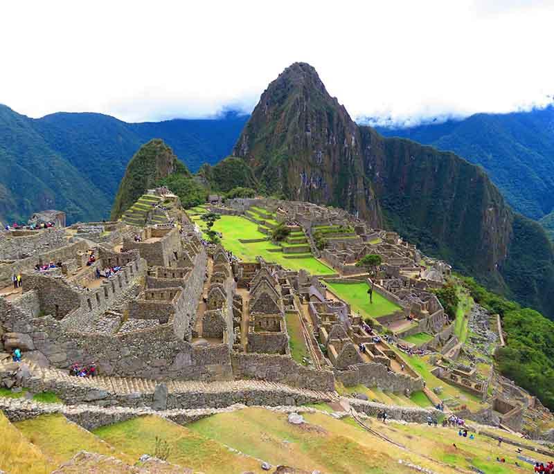 Machu Picchu - An ancient Incan city in the Andes, known for its sophisticated stone construction and breathtaking views.