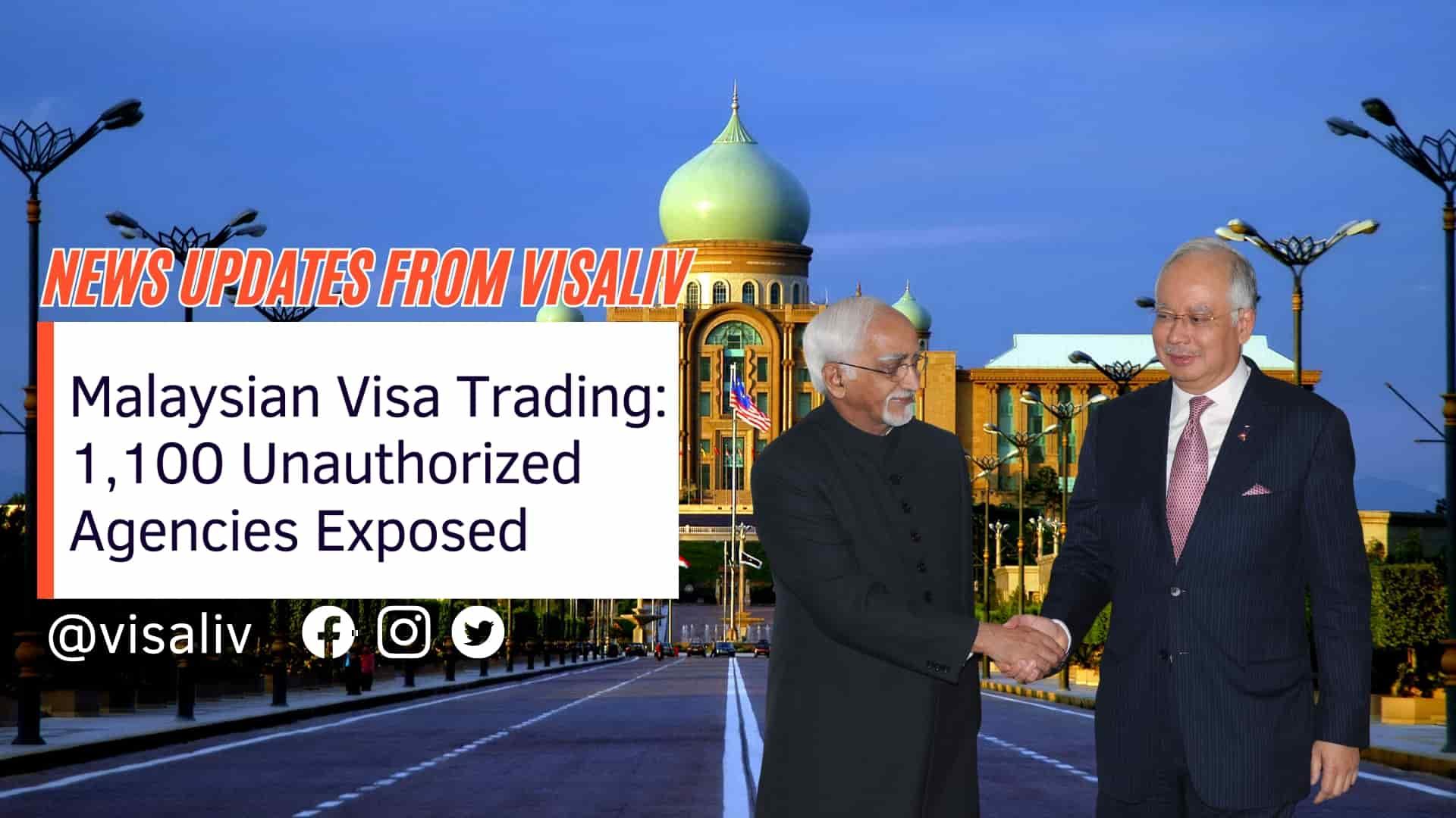 Report on the exposure of 1,100 unauthorized agencies involved in Malaysian visa trading and related issues.