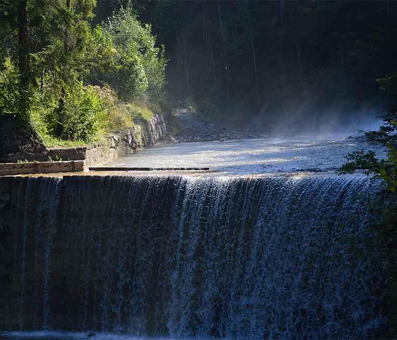 Malbuner Waterfall Trail, a scenic hiking trail in Malbun featuring beautiful waterfalls and natural scenery.