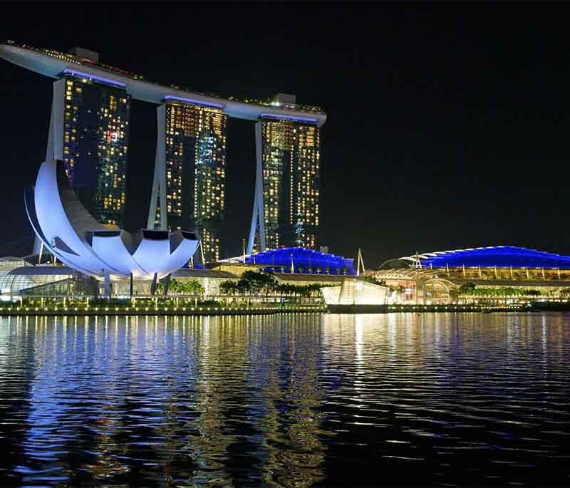 Marina Bay Sands SkyPark - A rooftop park with an infinity pool, offering panoramic views of the Singapore skyline.