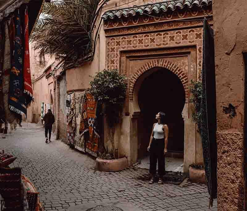 Marrakech - The Red City: A vibrant city known for its red sandstone buildings, bustling souks, and historic palaces.
