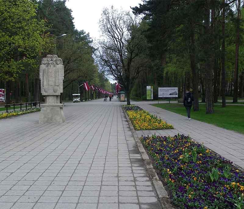 Mezaparks in Riga, a large urban park featuring a zoo, sports facilities, and beautiful walking and cycling paths.