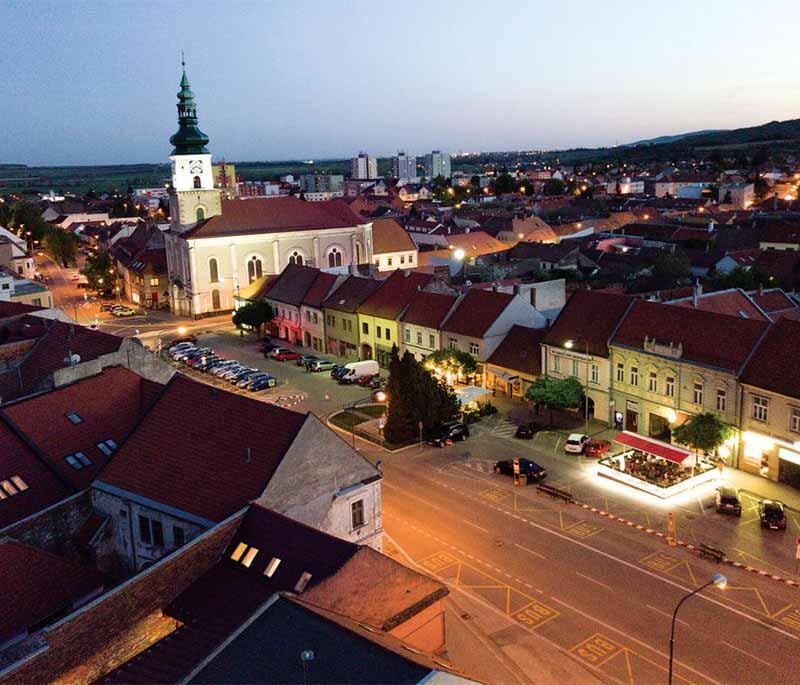 Modra - A wine town known for its vineyards, traditional wine cellars, cultural heritage, and scenic beauty.