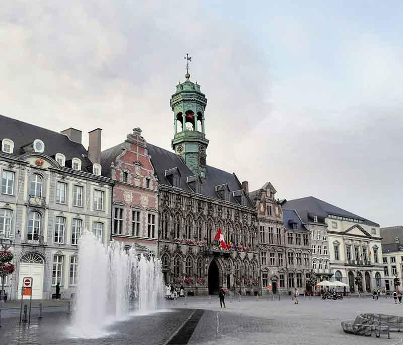 Mons Belfry, a UNESCO World Heritage Site, offering panoramic views of Mons from its height and historical significance.