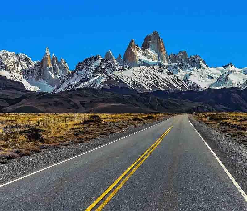 Monte Fitz Roy, Santa Cruz: Showing the iconic sharp peaks and dramatic vistas, popular with hikers.