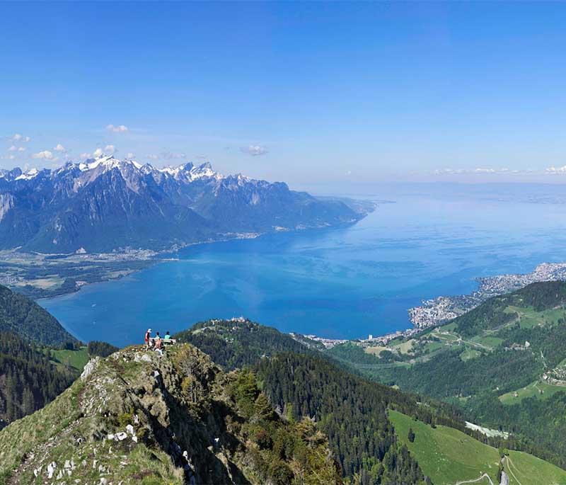 Montreux - A town on the shores of Lake Geneva, known for its annual jazz festival and beautiful lakeside promenade.