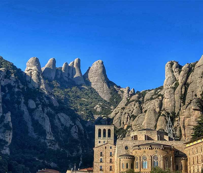 Montserrat (Barcelona) - A mountain range with a famous Benedictine monastery, known for its rock formations and significance