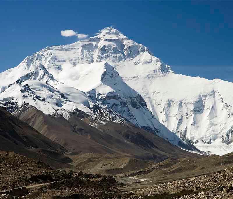 Mount Everest in the Tibet Autonomous Region is the highest peak in the world, attracting climbers from across the globe.