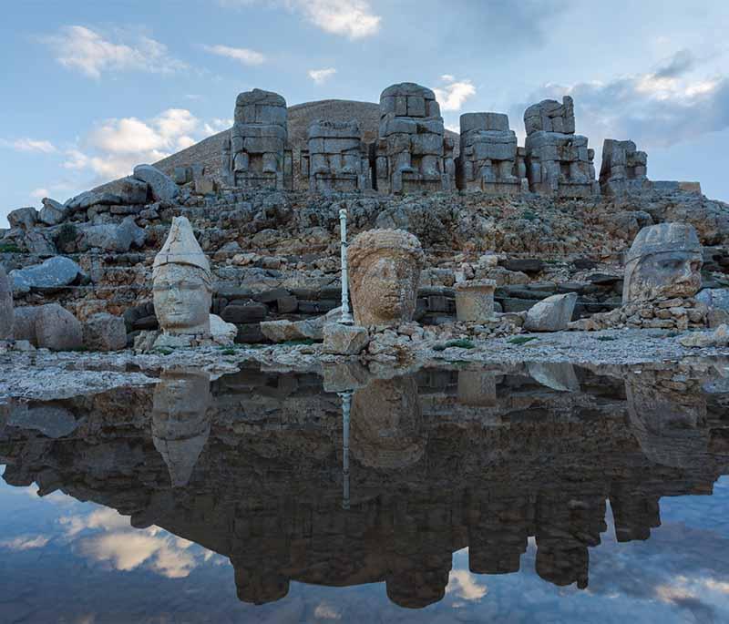 Mount Nemrut - A UNESCO World Heritage site featuring colossal statues and the tomb of King Antiochus I.