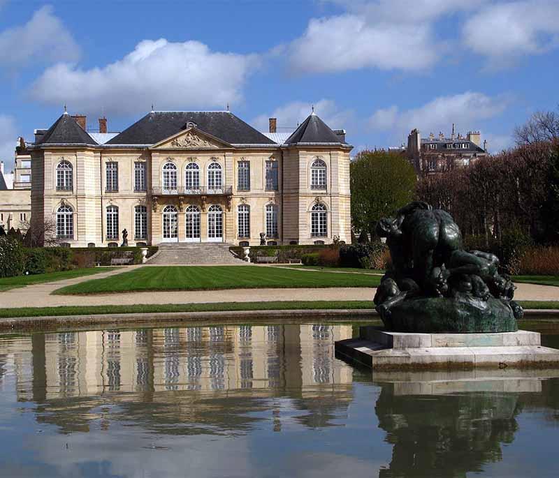 Musée Rodin, Paris, dedicated to the works of sculptor Auguste Rodin, featuring sculptures and gardens.