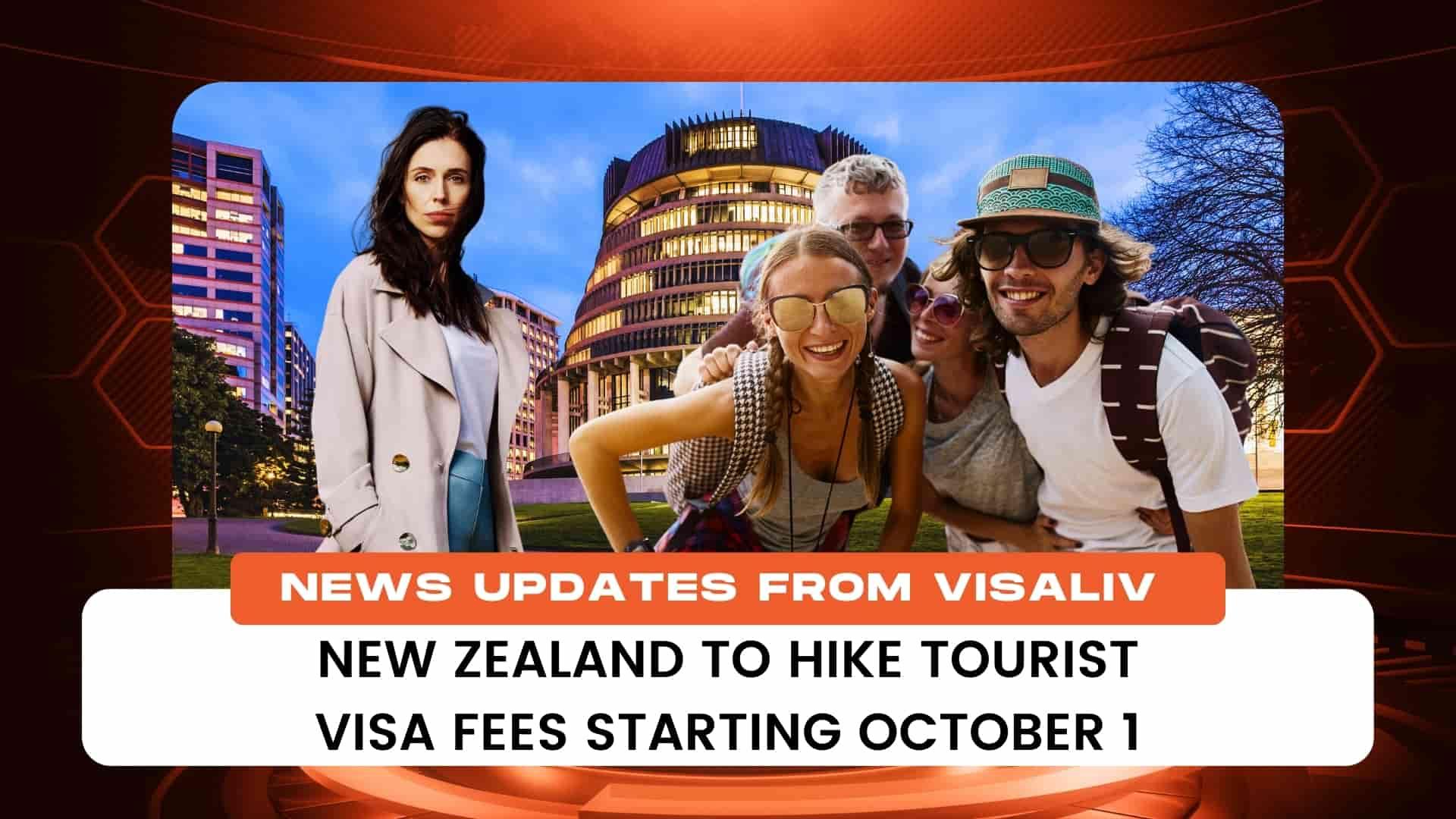 New Zealand will increase tourist visa fees starting October 1, affecting cost for visitors planning trips to the country.