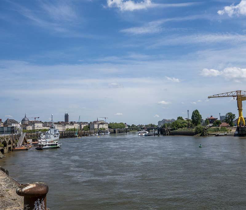 Nantes, Loire-Atlantique, a vibrant city known for its historic castle, cultural events, and Les Machines de l'île.