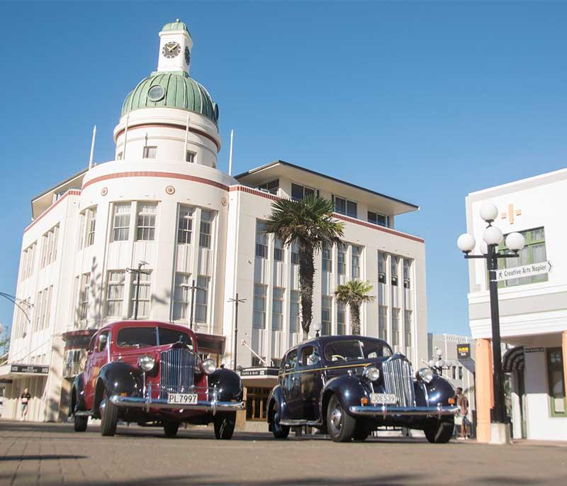 Napier Art Deco, Hawke's Bay - Famous for its well-preserved Art Deco architecture and annual Art Deco Festival.