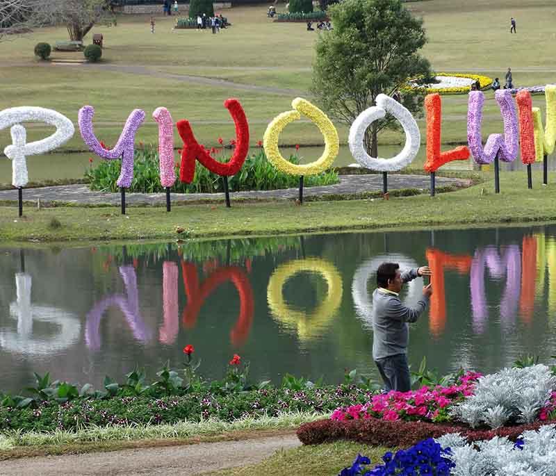 National Kandawgyi Botanical Gardens, Pyin Oo Lwin - Features diverse plant species, lakes, and a butterfly museum.