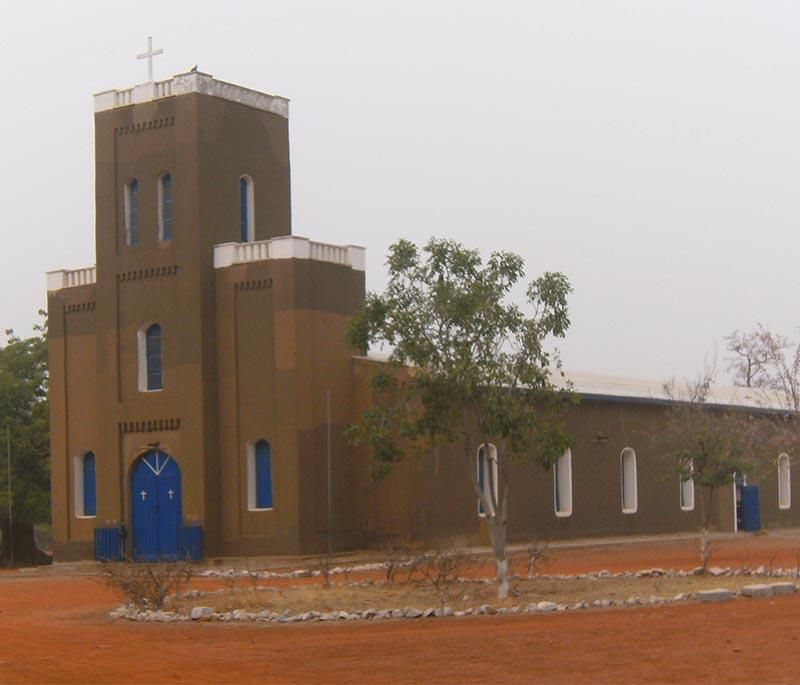 Navrongo Catholic Cathedral, a historic cathedral known for its unique blend of African and European architectural styles.