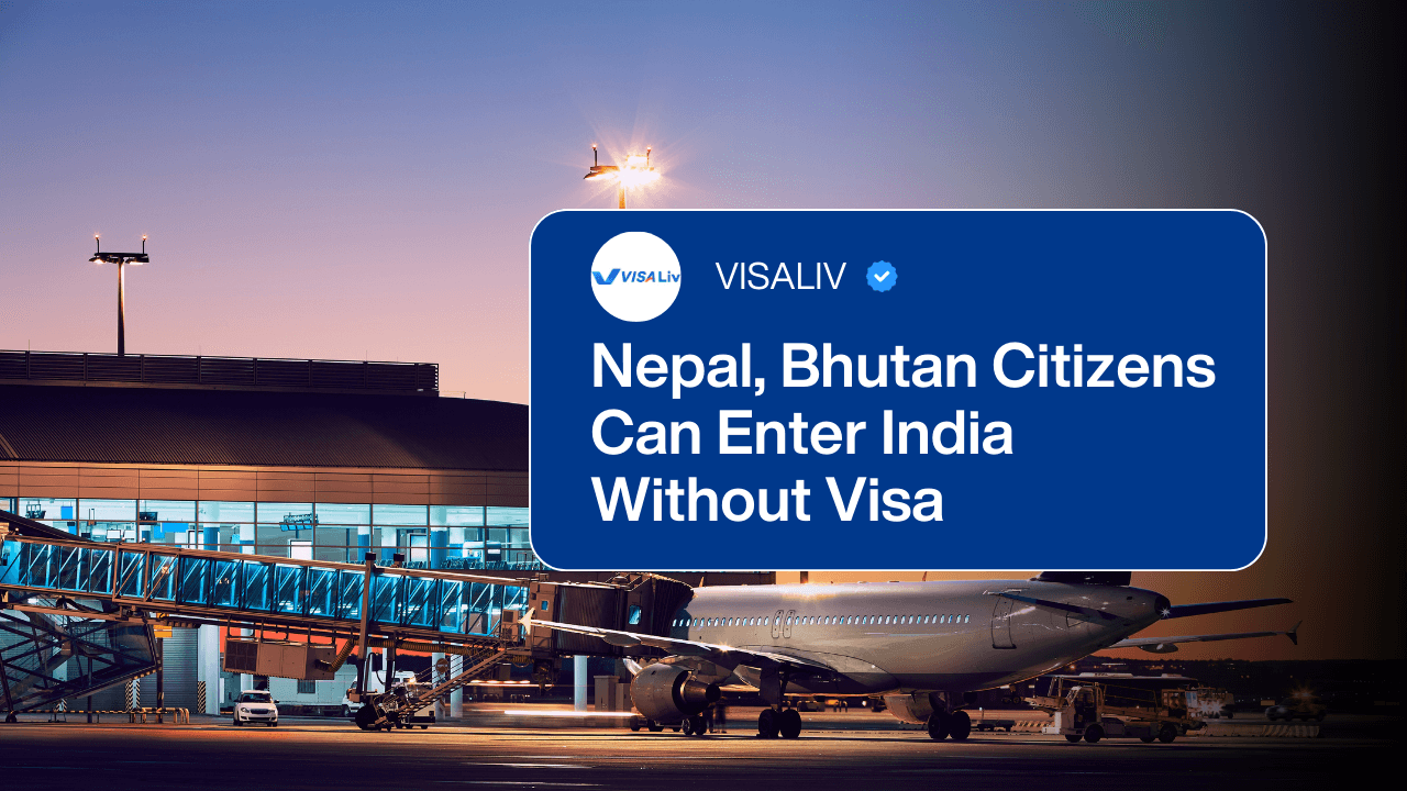 Citizens of Nepal and Bhutan can now enter India without a visa under new travel rules and exemptions.