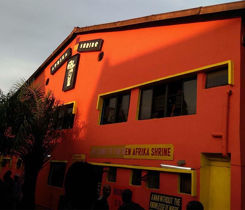 New Afrika Shrine - A cultural and entertainment venue in Lagos, celebrating the legacy of Fela Kuti.