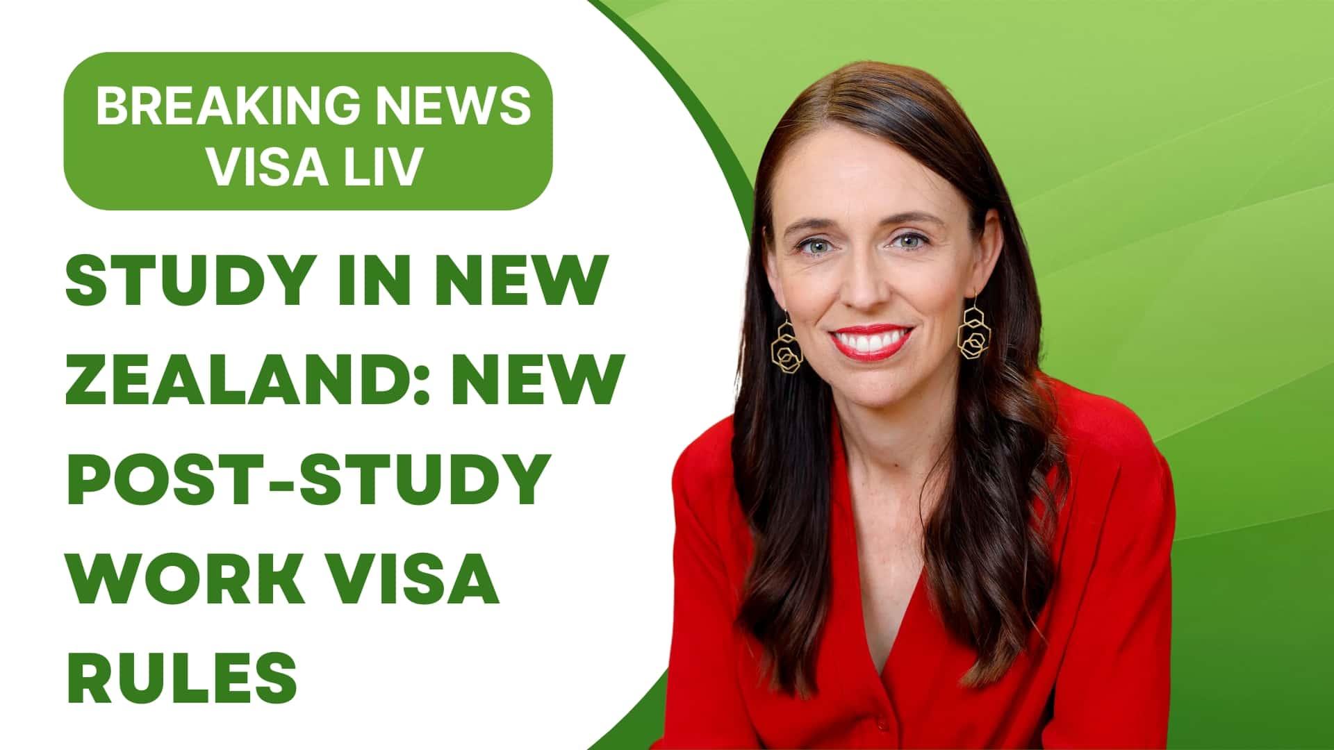 New Zealand announces new post-study work visa rules, offering more opportunities for international graduates.