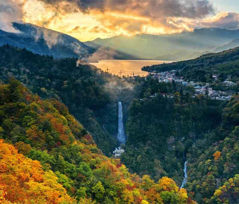 Nikko - A city known for its ornate Toshogu Shrine, beautiful natural scenery, and relaxing hot springs.