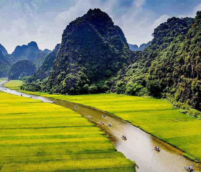 Ninh Binh Province: Known for stunning landscapes, including Tam Coc-Bich Dong and Trang An Landscape Complex.