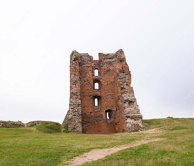 Novogrudok, featuring the ruins of Novogrudok Castle, a historic site with a panoramic view of the surrounding area.