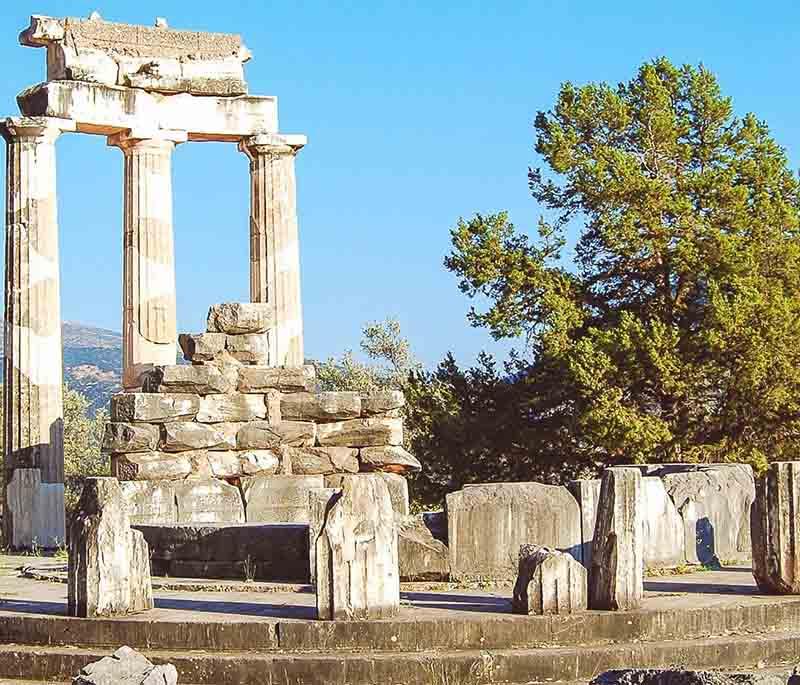 Olympia, the site of the ancient Olympic Games, featuring ruins of temples, athletic facilities, and a museum.