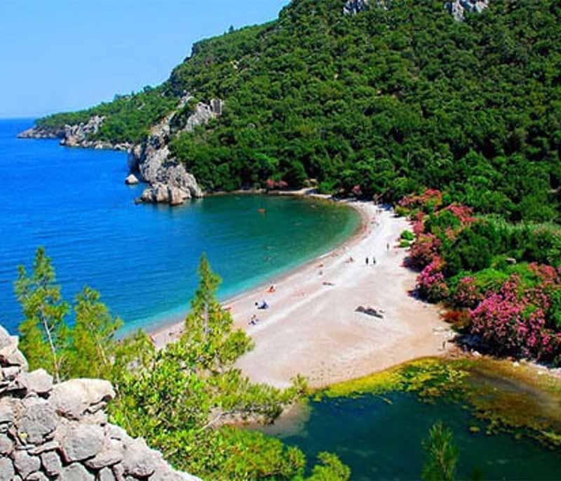 Olympos - An ancient city and nearby beach, known for its historical ruins, scenic beauty, and hiking trails.