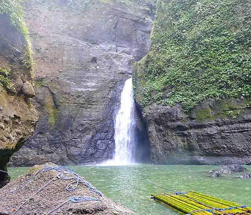 Pagsanjan Falls - A popular waterfall accessed by boat ride through scenic river gorges, known for its natural beauty.