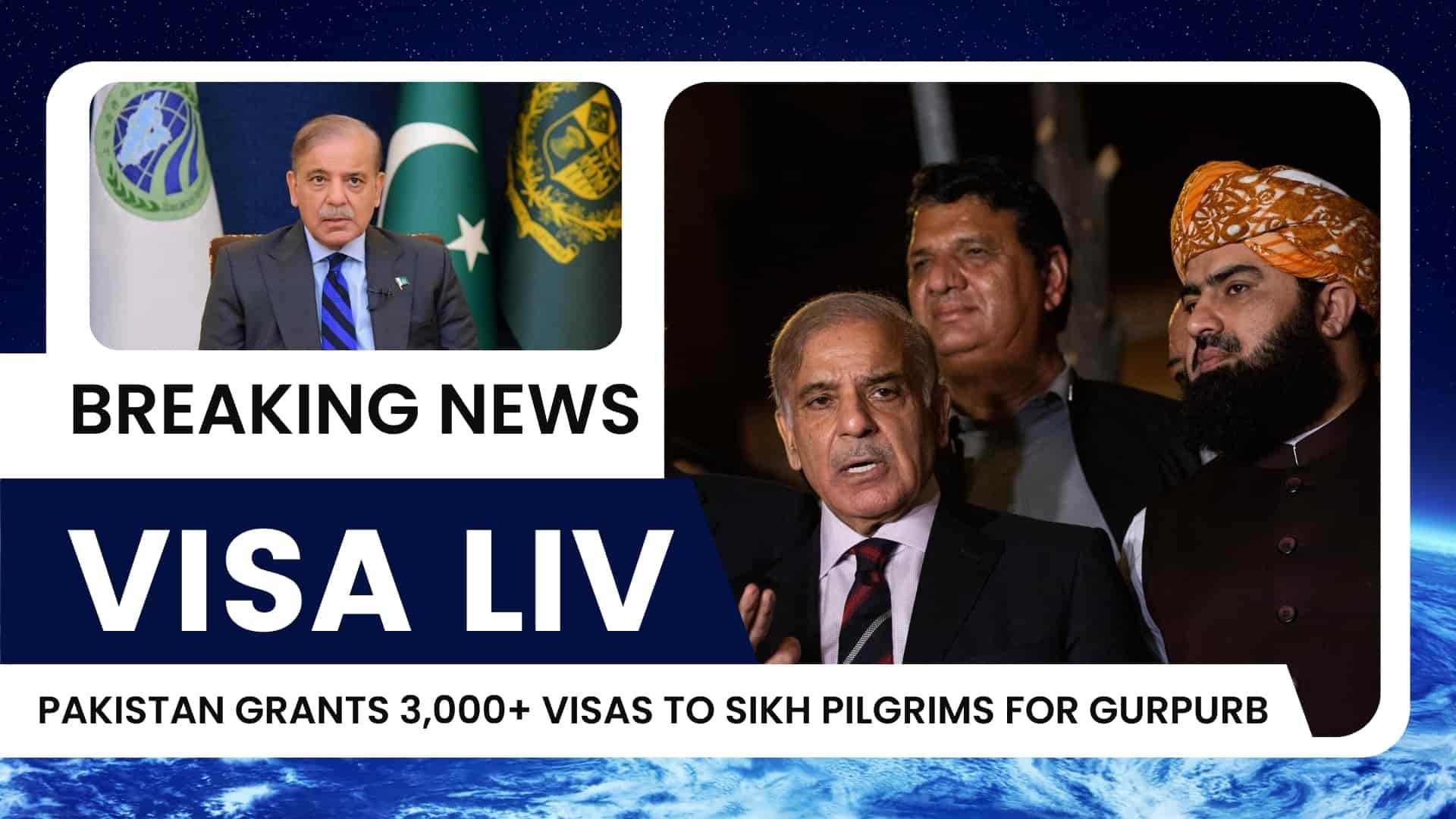 Pakistan issues over 3,000 visas to Sikh pilgrims for Gurpurb, supporting religious travel and celebrations.