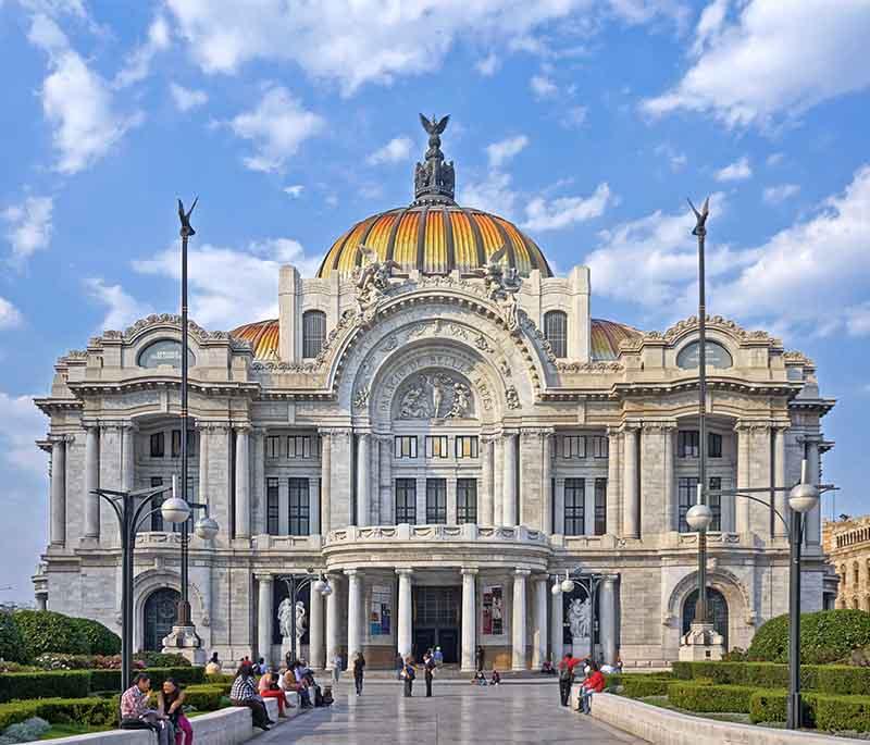Palacio de Bellas Artes, Mexico City - Architectural gem, hosts major cultural events including opera, dance, music.
