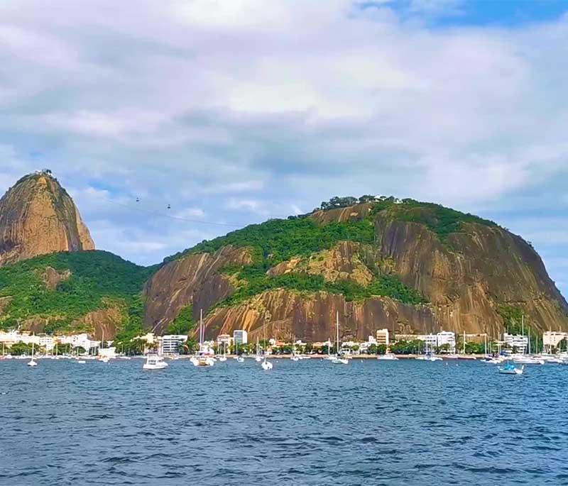 Pão de Açúcar, Rio de Janeiro, offering panoramic views of the city and bay from the iconic Sugarloaf Mountain.