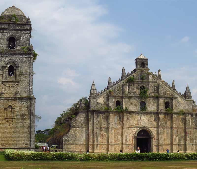 Paoay Church in Ilocos Norte - A UNESCO site famous for its unique Baroque architecture and historical significance.