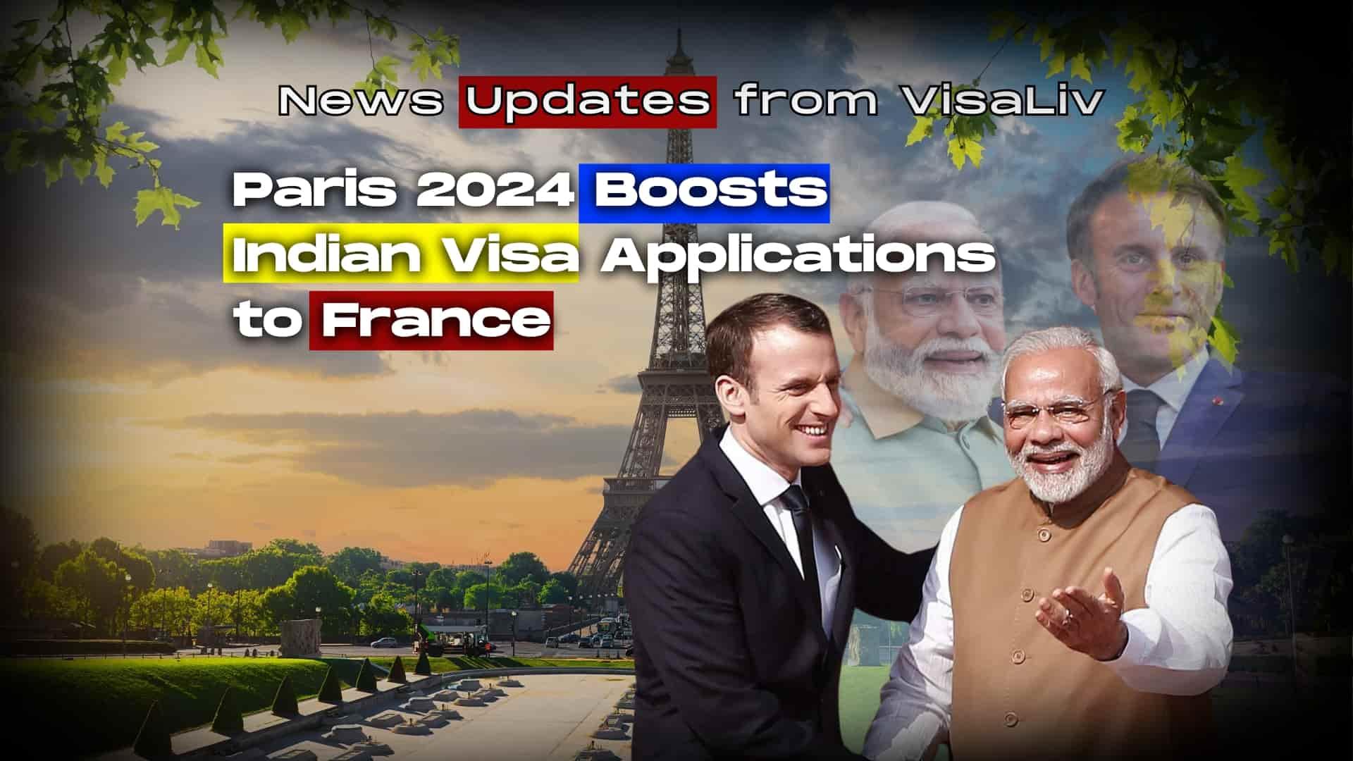 Paris 2024 drives a surge in Indian visa applications to France, boosting travel plans and interest among Indian tourists.