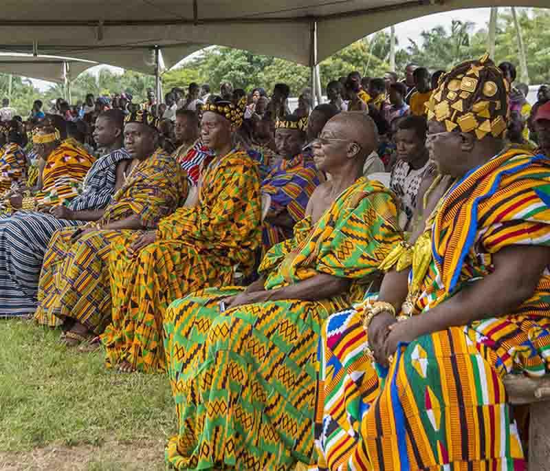 Peki Avetile Kente Village, known for its traditional kente weaving, offering insights into this important cultural craft.